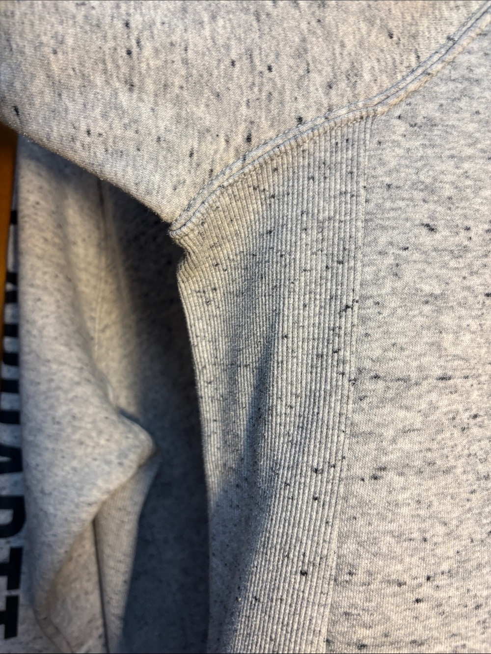 Carhartt Heather Gray Crewneck Sweatshirt with textured Sleeve Logo - Picture 9 of 11